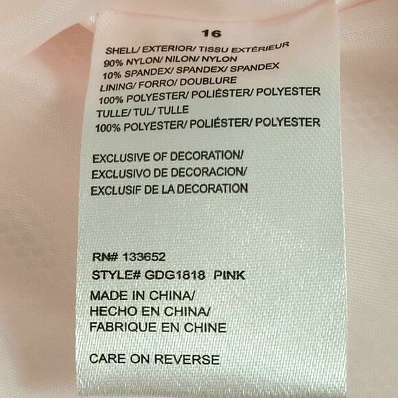 Purple Rose Girl's Pink and Lace Dress Size 16 - Picture 8 of 11